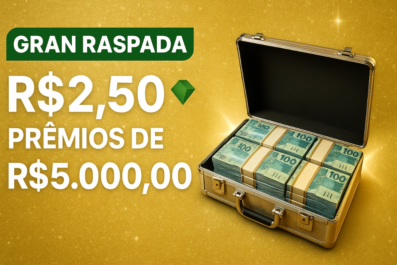 🎯 SONHO RÁPIDO — R$1,00 — PRÊMIOS DE ATÉ R$2.500,00